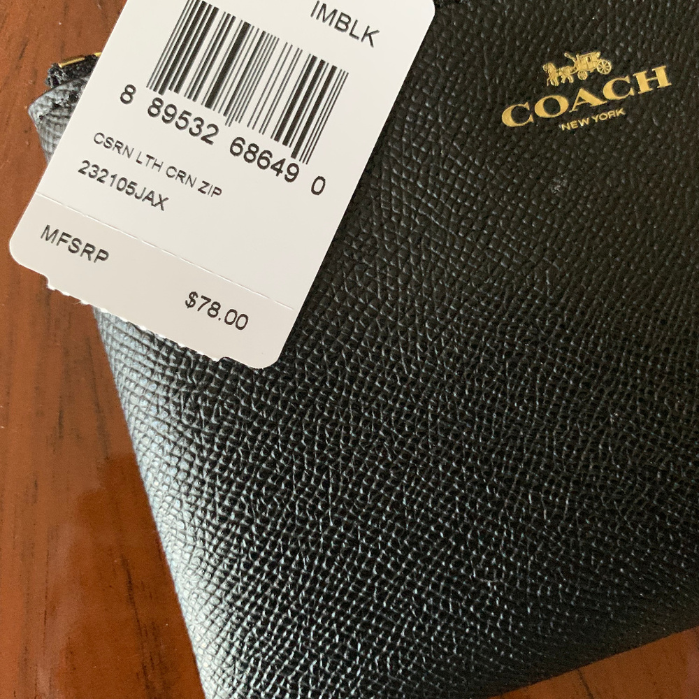 Coach Leather Zip Tote and Wristlet Wallet - Picture 7 of 7